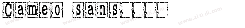 Cameo sans字体转换